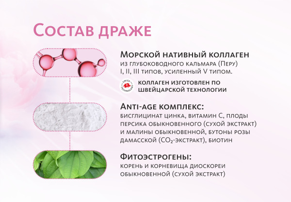 Коллагеновые драже 45+/- 1,8 г